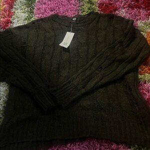NWT Urban Outfitters Distressed Knit Sweater